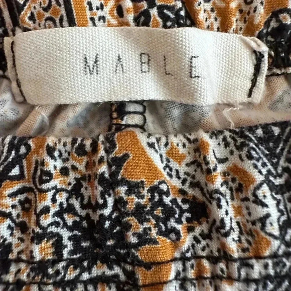 High waisted Bell Bottom Boho Pants, Brown, Black, Navy size Medium. - Picture 4 of 5